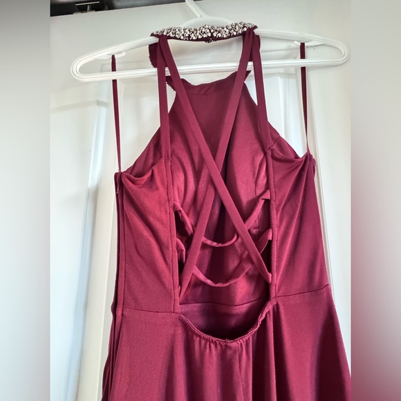 City Triangles Burgundy Long Dress in Size 1 - Picture 4 of 7